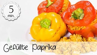 Gefüllte Paprika Vegan Rezept  Vegane Gefüllte Paprika Tofu  Gefüllte Paprika  Vegane Rezepte [upl. by Nitsuga]