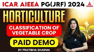 ICAR AIEEA PG JRF 2024  Horticulture  Paid Class 1  By Pratibha Mam [upl. by Tace]