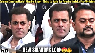 Salman Khan amp Atlee Spotted At Mumbai Airport While Leaving For Spain For Anant Ambani’s Pre Wedding [upl. by Einhoj]