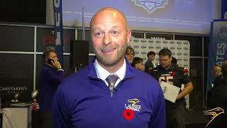 Michael Faulds interview after winning the OUA Coach of the Year award [upl. by Nalliuq721]