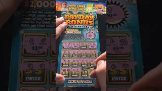 Payday Bonus Winner scratchoff scratchoffs scratchers lottery floridalottery [upl. by Etteyniv]