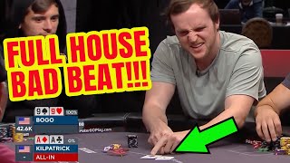 Pocket Aces Lose to QUADS in WSOP Main Event Crazy Bad Beat [upl. by Aivon461]