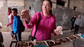 Traditional Moroccan Street Food Babbouche with locals in Fes 🐌🇲🇦 [upl. by Kora670]