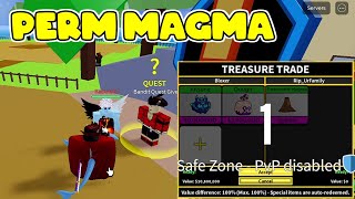 I GOT PERMANENTLY MAGMA By Giving PHYSICAL MAGMA in Blox Fruits [upl. by Ttegdirb]