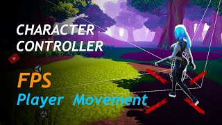 Player Movement in Two Steps  Unity 3D Character Controller  FPS Character Controller in Unity [upl. by Netsrejk]