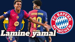 Lamine yamal vs Bayern Munich 2024 Barcelona vs Bayern 2024 lamineyamal barcelonavsbayernmunich [upl. by Ayk48]