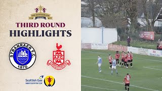 Stranraer 01 Airdrieonians  Scottish Gas Mens Scottish Cup Third Round Highlights [upl. by Apilef154]