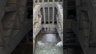 Dam flood gates openingspillway gates operated [upl. by Gib589]