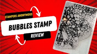 Stampers Anonymous Bubbles Stamp Review [upl. by Ardnazil]