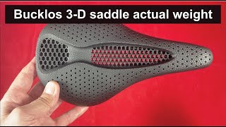 Bicycle products weighin Bucklos 3D printed saddle copy of Specialized SWorks Power Pro Mirror [upl. by Liz572]