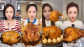 ASMR CHICKEN EATING MUKBANG  Chinese Eating Show [upl. by Tadeo347]