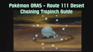 Pokémon ORAS  DexNav guide  Shiny Trapinch [upl. by Naesar]