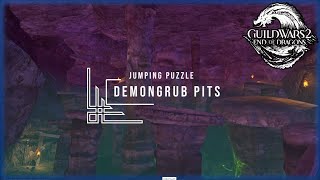 Guild Wars 2  Jumping Puzzles  Demongrub Pits [upl. by Lissi]