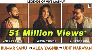 Legends of 90s Bollywood Songs Mashup  Anurag Ranga  Abhishek Raina  Varsha Tripathi  90s hits [upl. by Rakel200]