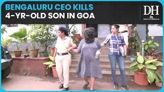 Bengaluru CEO kills 4yrold son in Goa stuffs body in bag sent to 6day police custody [upl. by Adiahs405]