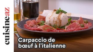 Carpaccio de bœuf à l’italienne [upl. by Lasonde]