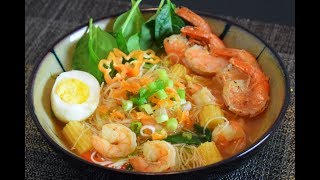 Receta Ramen de Camaron super facil y rico perfecto para este invierno [upl. by Jerald]