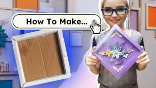 How To Make a Photo Frame with Paper  Home Decoration 💡 [upl. by Easlehc]