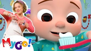 Yes Yes Brush Your Teeth  Kids Songs with CoComelon Nursery Rhymes  MyGo Sign Language For Kids [upl. by Arnon]