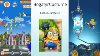 Jelly Lab Minion Rush Bogatyr Minion unlocked Minion Glider Despicable Me gameplay [upl. by Jaworski756]