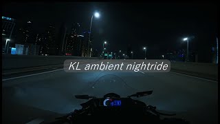 pov  KL nightride after dark  Modesaki Ninja250  LeoVinco Slipon  4K POV Ambient ASMR [upl. by Okiek]