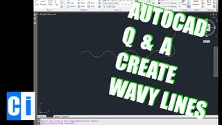 AutoCAD QnA Create a wavy looking line [upl. by Eneliak]