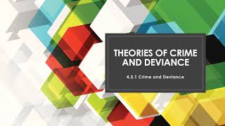 Functionalist Theory Lesson 1 Sociology Crime and Deviance [upl. by Ambrosi]