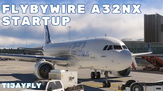 MSFS FlyByWire A32NX  Cold amp Dark Startup Tutorial [upl. by Hollington962]