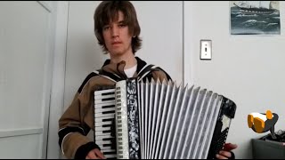 Pizzatron 3000  Club Penguin Music Accordion Cover [upl. by Bathelda]