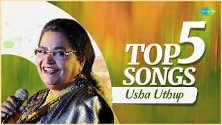 Top 5 Usha Uthup Songs Auva Auva Koi Yahan Nache Ramba Ho Ho Hari Om Hari Hare Rama Hare Krishna [upl. by Carrington296]