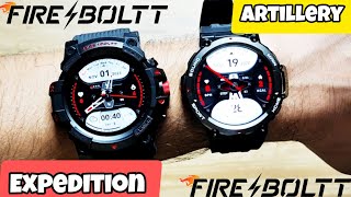 Fireboltt Artillery vs Fireboltt Expedition  Rugged watch Comparison  New video  Budget range [upl. by Dustman]