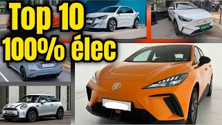 TOP 10 VOITURE ÉLECTRIQUE À MOINS DE 30000€ NEUVE  Meilleure voiture électrique PRIX  AUTONOMIE [upl. by Astrix]