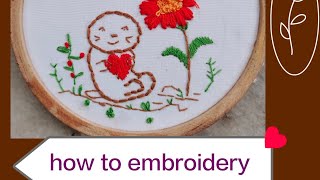 embroidery tutorial for beginners [upl. by Kakalina]