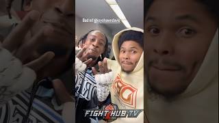 Shakur Stevenson LINKS UP with Keyshawn Davis after KO win [upl. by Yorle172]