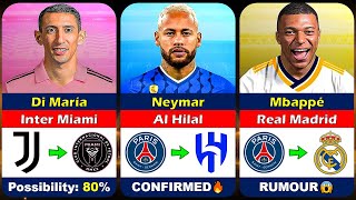 New Confirmed Transfers amp Rumours 😱🔥 ft Neymar Mbappé Haaland… [upl. by Siryt]