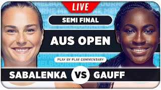 SABALENKA vs GAUFF • Australian Open 2024 SF • LIVE Tennis PlaybyPlay Stream [upl. by Ammeg]