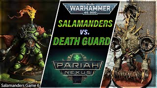 Salamanders vs Death Guard  Warhammer 40k Battle Report  Salamanders Game 6 [upl. by Camila]