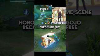 Gojo recall in MLBB vs HOK mobilelegends honorofkings hok hokstudio hokglobal honorofkings [upl. by Markowitz]