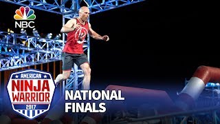 David Campbell at the Las Vegas National Finals Stage 1  American Ninja Warrior 2017 [upl. by Ppilihp590]