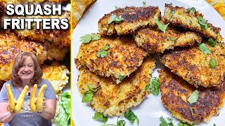 Yellow Squash Fritters Croquettes Perfect Summer Side [upl. by Ymia402]