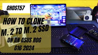 How to Clone a M2 SSD to M2 SSD for ASUS ROG G16 2024  SABRENT USB C Clone amp Macrium Reflect [upl. by Dlanger233]