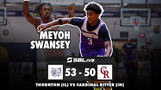 MOREZ JOHNSON MEYOH SWANSEY HELP THORNTON EDGE BY CARDINAL RITTER AT OFALLON SHOOTOUT 🏀 [upl. by Katrinka]