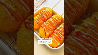 Cheesy Hot Dog🔥Recipe shortviralvideocooking with zakia✨ [upl. by Albion]