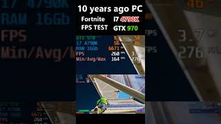 gtx 970 core i7 4790k 10 ago pc fortnait FPS test [upl. by Connel]