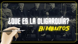 ¿QUE ES LA OLIGARQUÍA en minutos [upl. by Steffin]