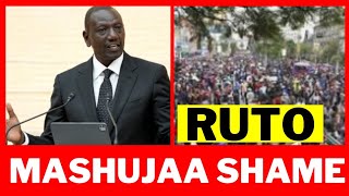 Breaking Irate Nyeri Residents Storm Out Of Rutos Mashujaa Day Speech [upl. by Hakaber]