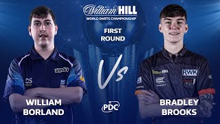 PDC World Darts Championship 2022 Round 1 William Borland vs Bradley Brooks 2021 12 17 HUN [upl. by Siclari]