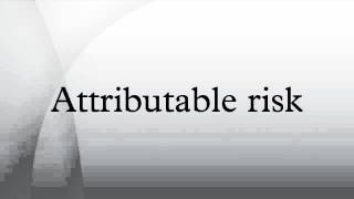 Attributable risk [upl. by Solokin]