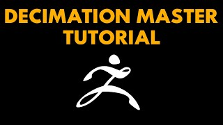 ZBrush Decimation Master tutorial [upl. by Dick]