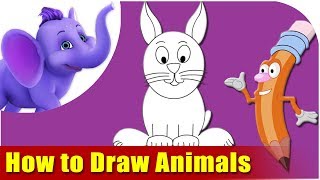 Learn How to Draw Cartoon Animals  The Fun and Easy way [upl. by Dreher]